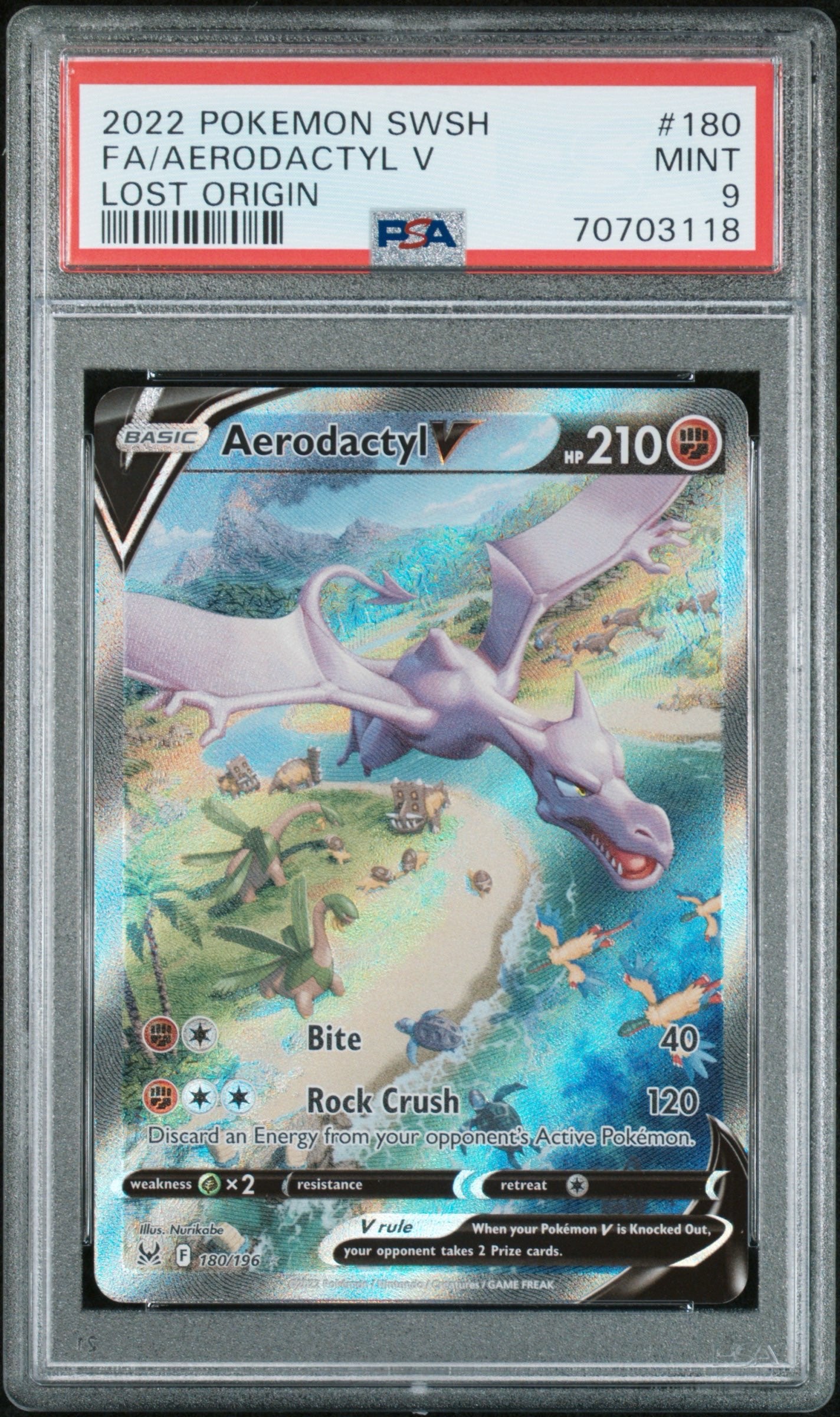 Aerodactyl V 160/196 PSA 9