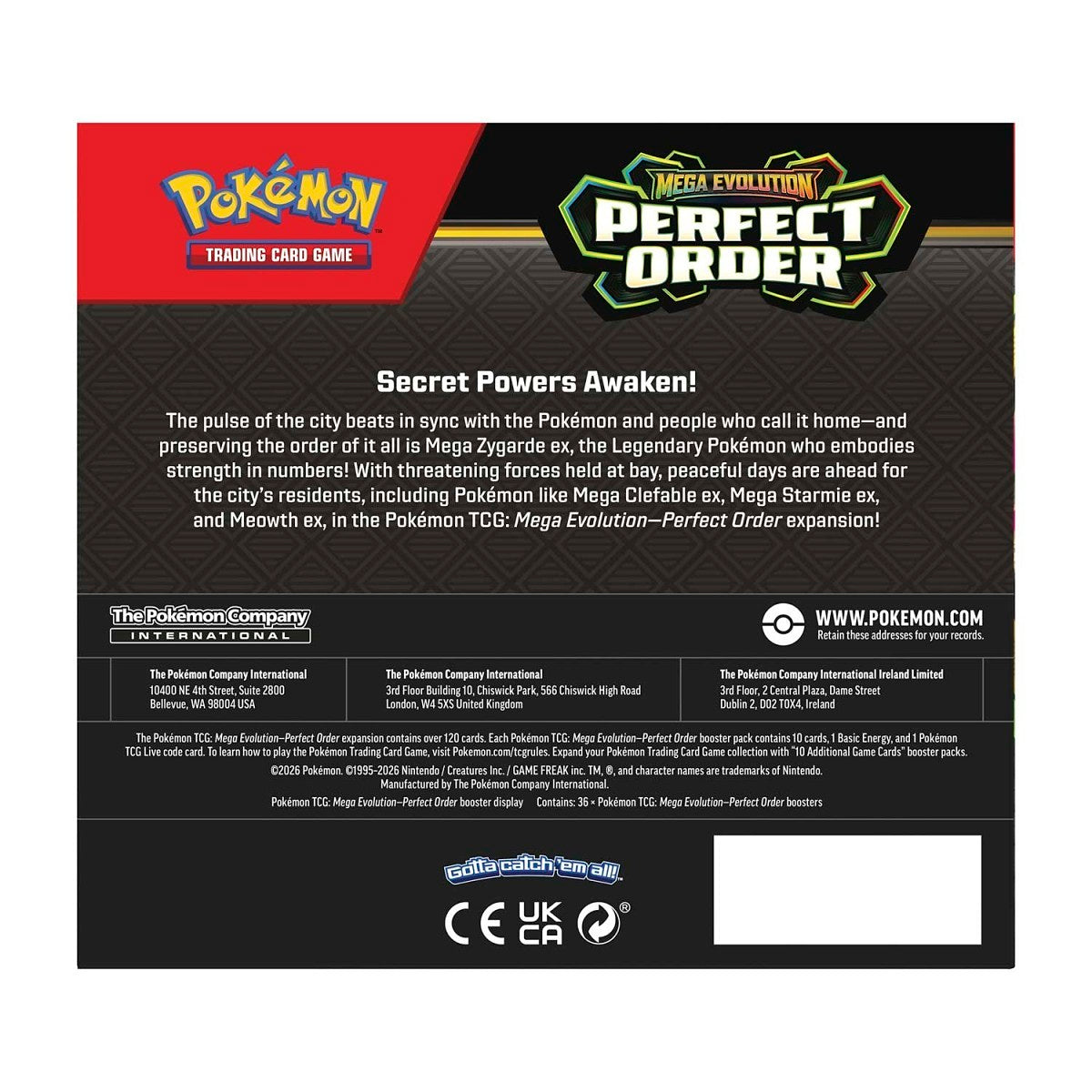 ME Perfect Order Booster Box Case