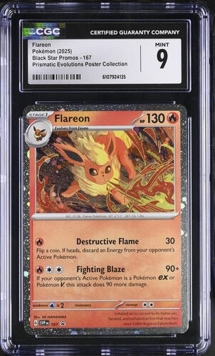 Flareon Promo 167 Cosmo Holo CGC 9