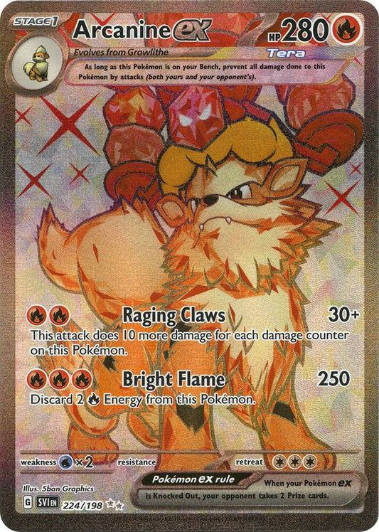 Arcanine ex 224/198  - NM