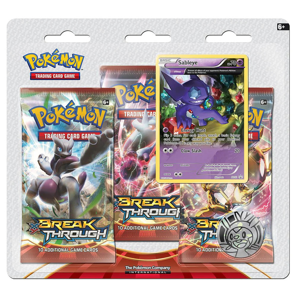 XY BREAKthrough 3 Pack Blister Sableye