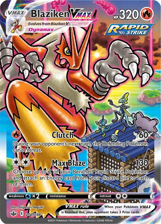 Blaziken 201/198 - NM (Off-Centered Back)