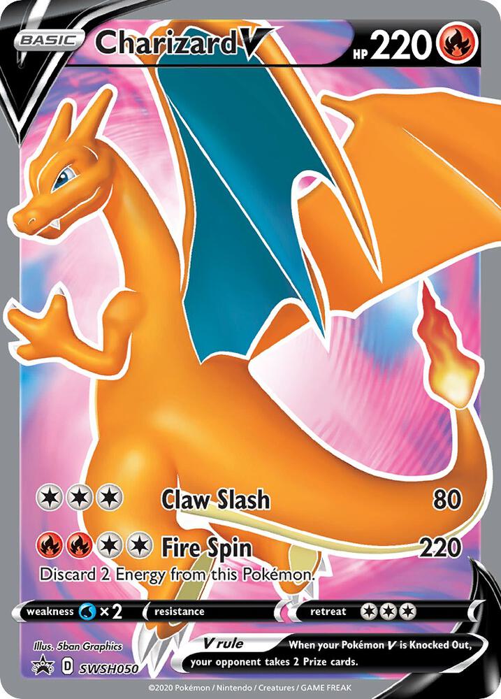Charizard V SWSH050 Promo - NM