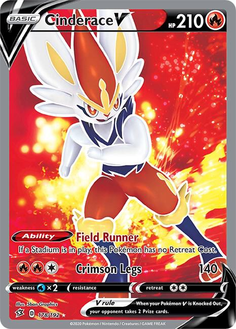 Cinderace V 178/192 - NM