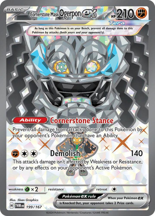 Cornerstone Mask Ogerpon 199/167 - NM