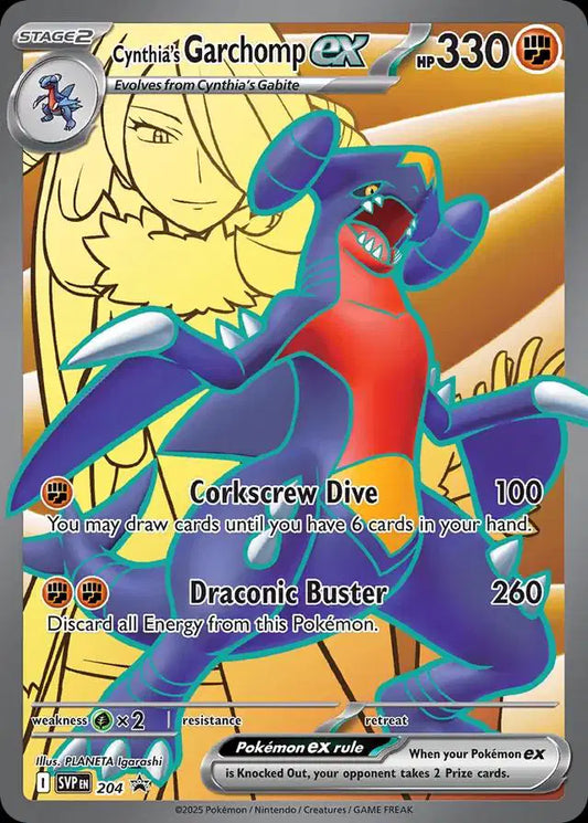 Cynthia's Garchomp ex 204 Promo - NM