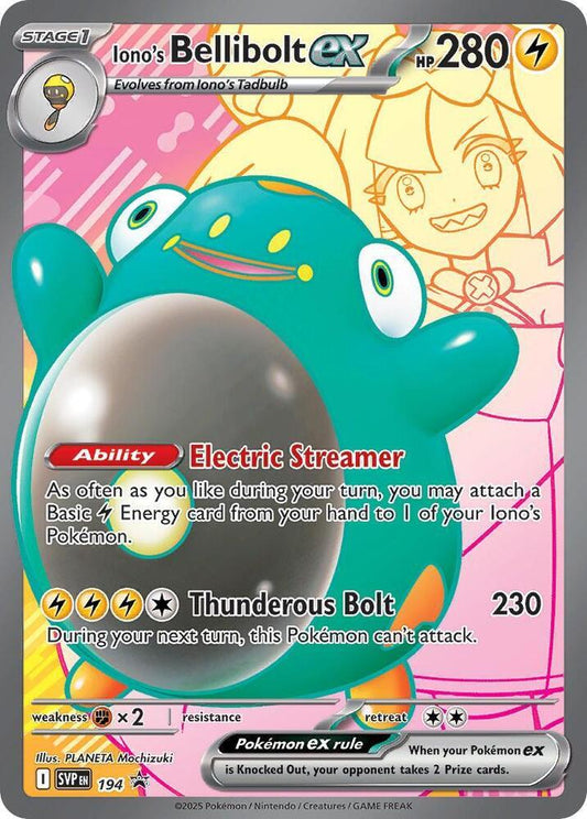 Iono's Bellibolt ex 194 Promo - NM