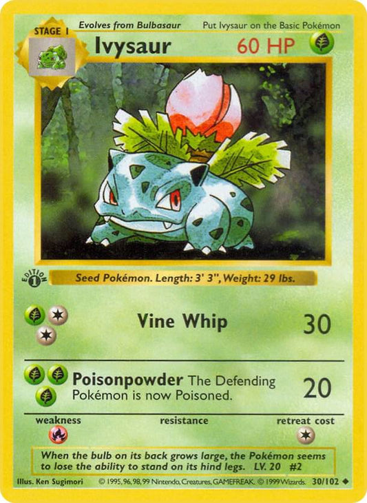 Ivysaur Shadowless 30/102 - NM