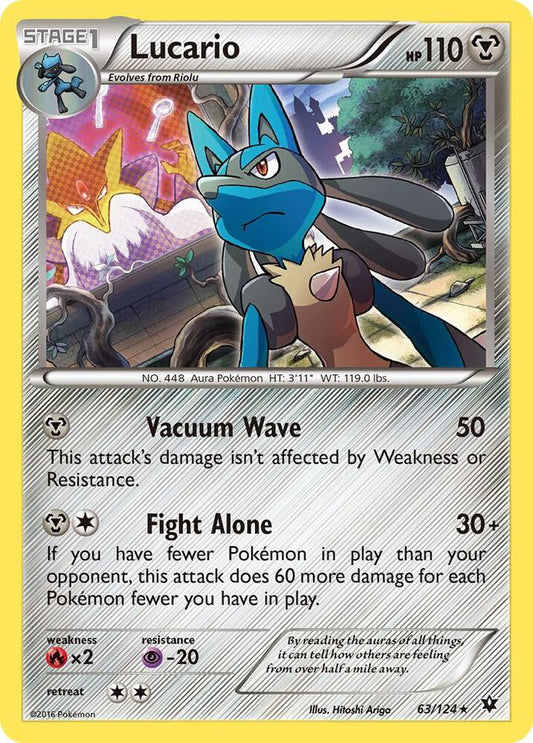 Lucario 63/124 Promo Sealed (3 Cards) - NM