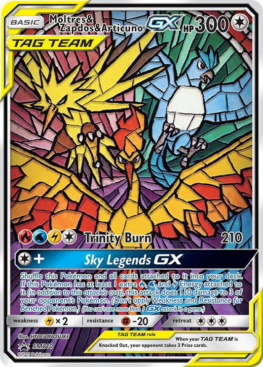 Moltres & Zapdos & Articuno GX Tag Team SM210 Promo Sealed - NM