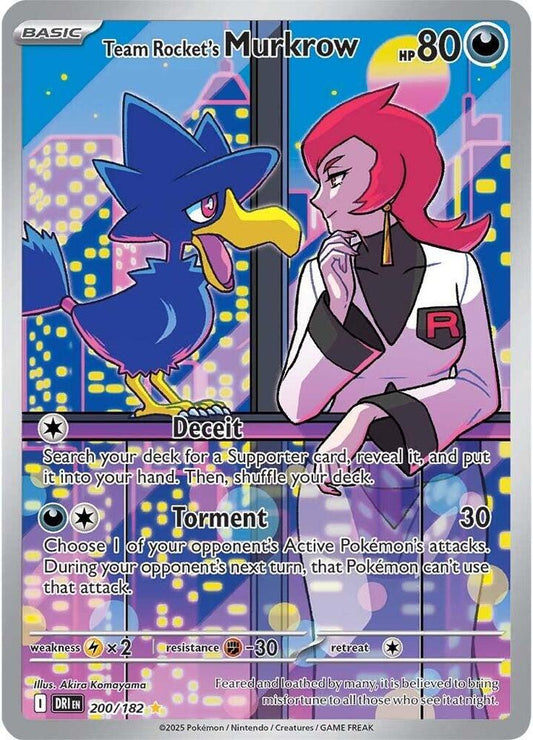 Team Rocket's Murkrow 200/182 - NM