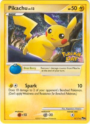 Pikachu 9/17 Pokemon Day - NM