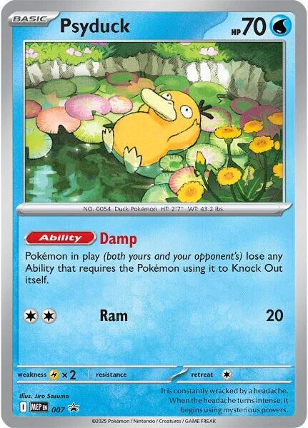 Psyduck 007 Promo Cosmo Foil - NM