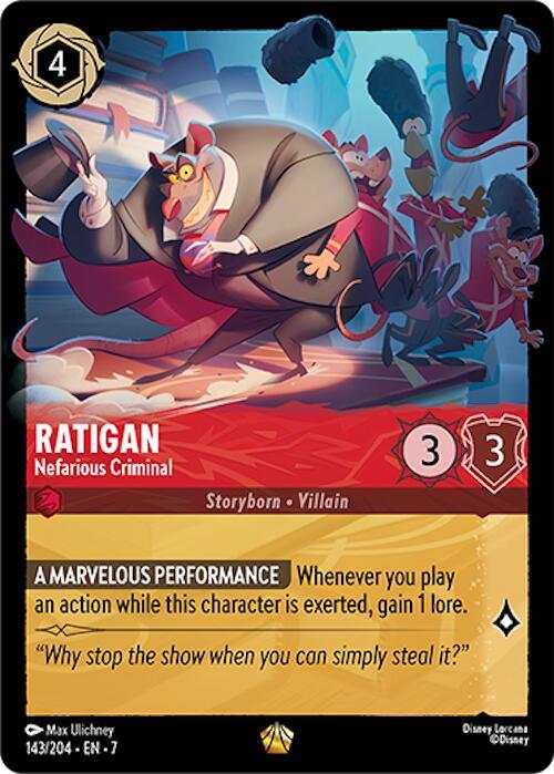 Ratigan 143/204 Cold Foil - NM
