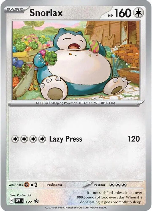 Snorlax 122 Promo Cosmo Foil - NM