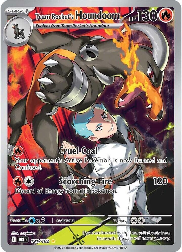 Team Rocket's Houndoom 191/182 - NM