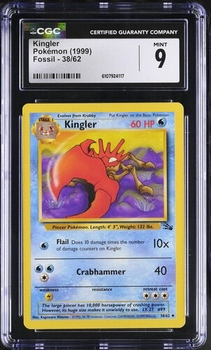 Kingler 38/62 CGC 9